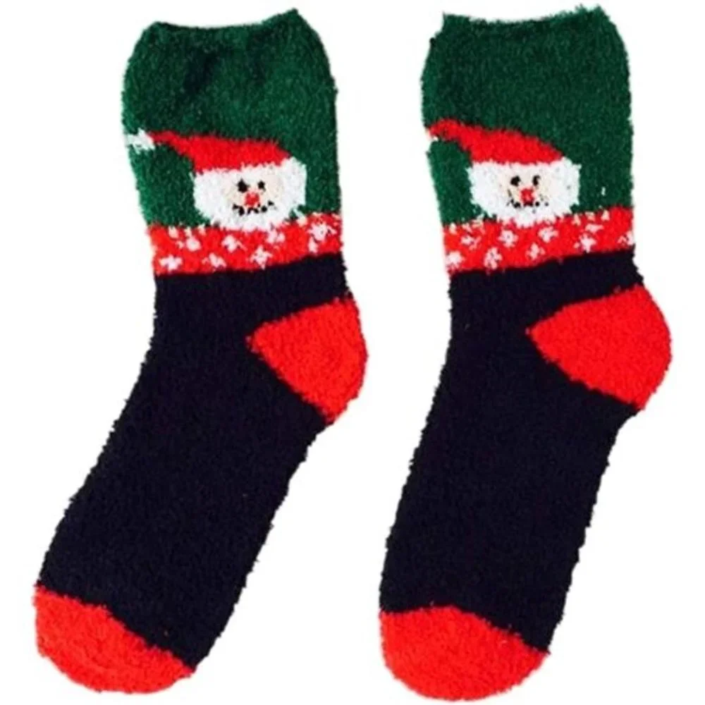 6 Pairs Women's Socks with Plus Size And Anti-Slip Bottom